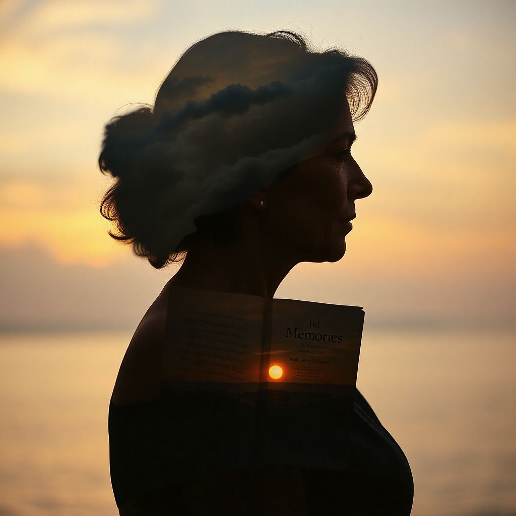 If You Let Me: A woman holds a book of memories, finding a balance between past sacrifice and present peace.