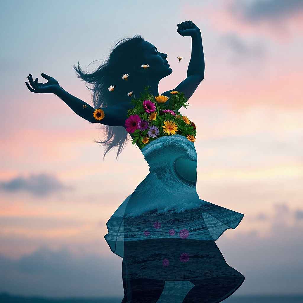 A strange plant: A woman who dances and combines strength with tenderness.