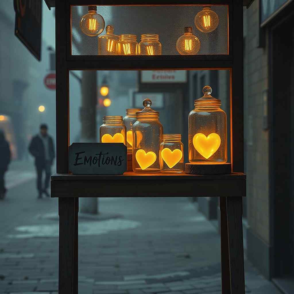 For Sale - Glow-in-the-dark emotion jars for sale