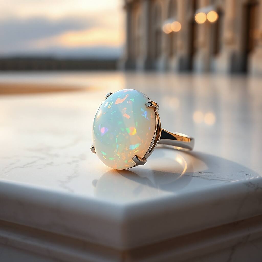 Opal motherhood love and the play of colors in a mother's heart.
