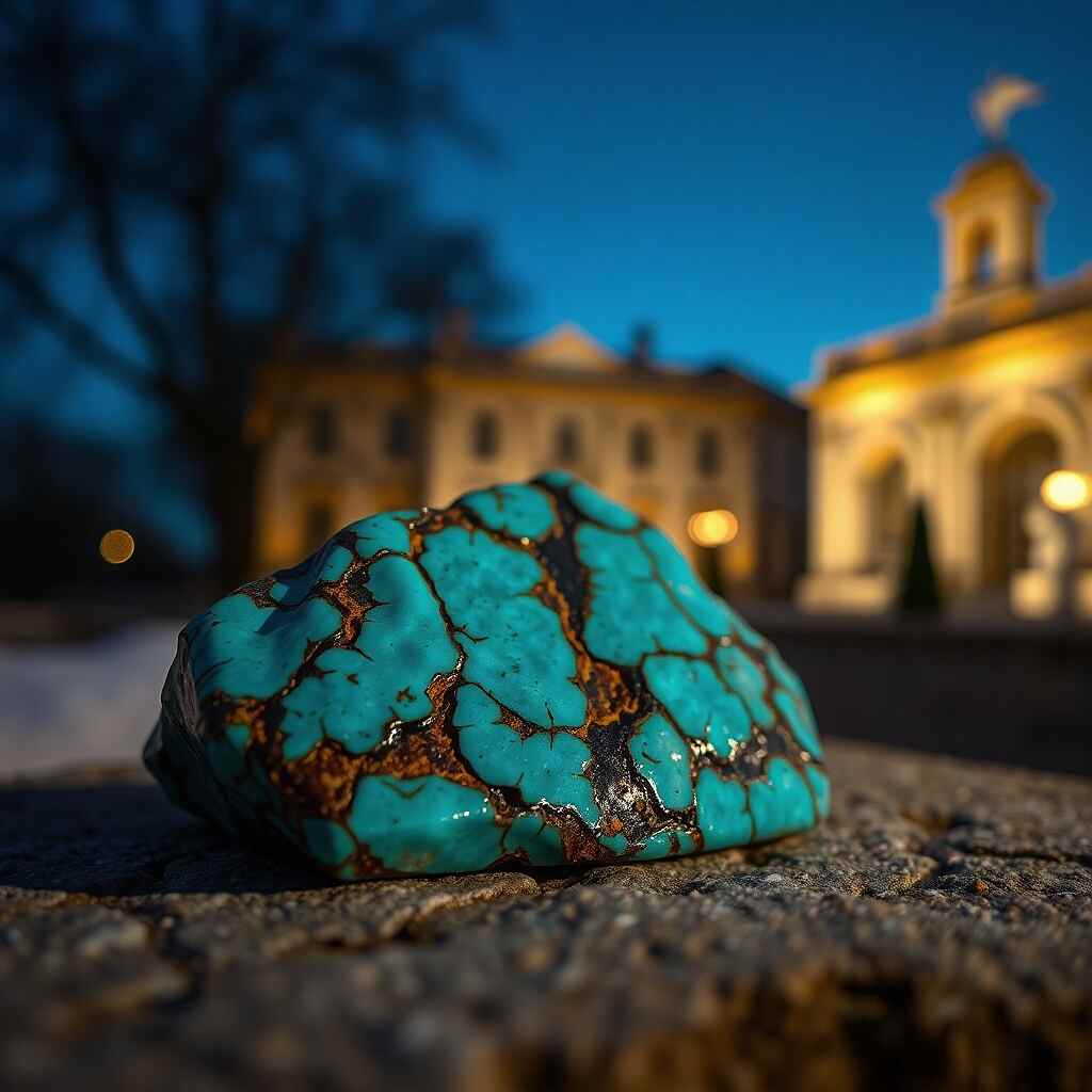 Turquoise survivor soul and the beauty of the matrix in winter.