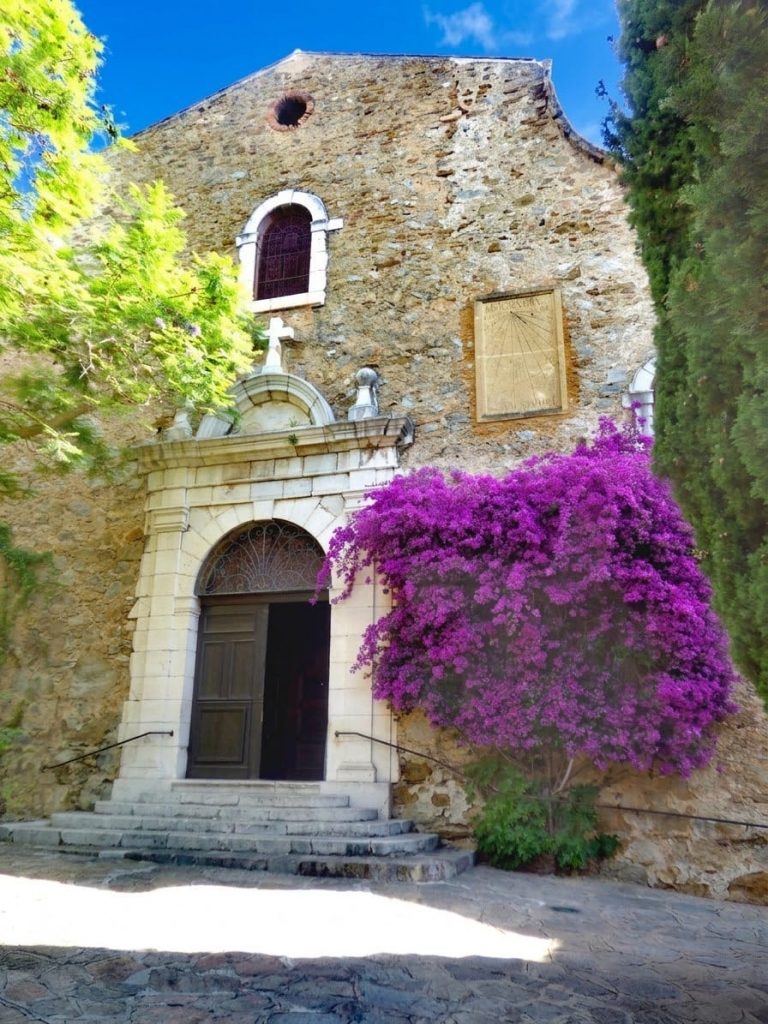 Historic Saint-Trophyme church in Bormes-les-Mimosas under Azure Equilibrium